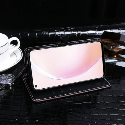 For OPPO A93s 5G idewei Crocodile Texture Horizontal Flip Leather Case with Holder & Card Slots & Wallet(Black)