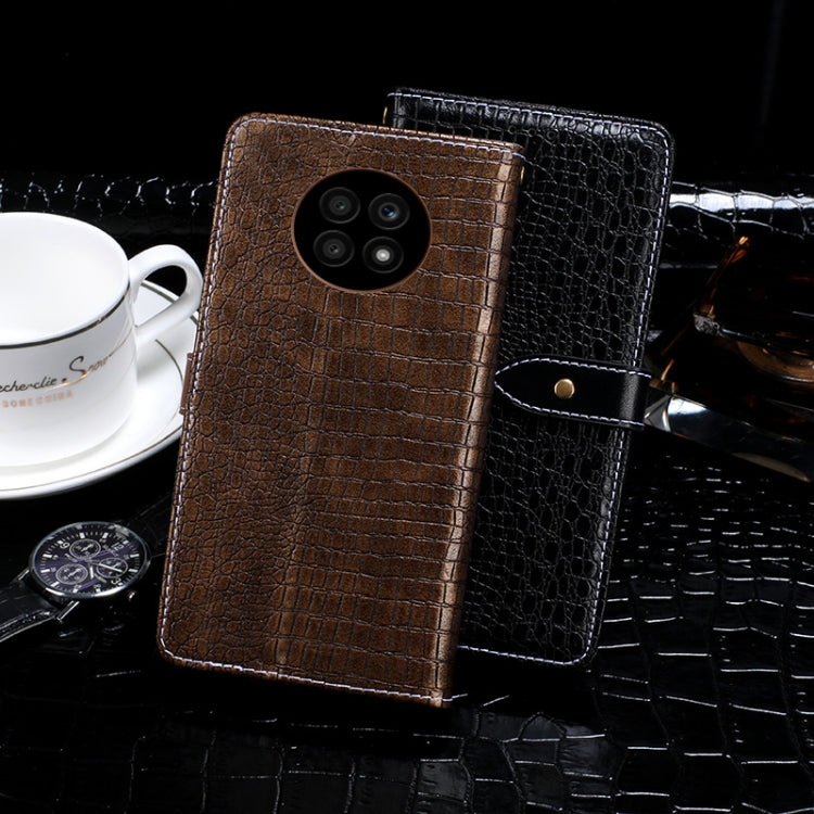 For Honor X20 idewei Crocodile Texture Horizontal Flip Leather Case with Holder & Card Slots & Wallet(Dark Blue)