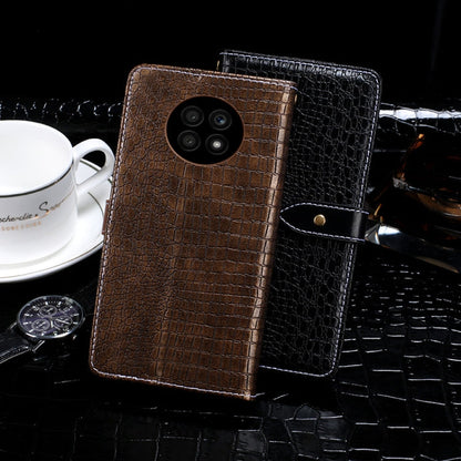 For Honor X20 idewei Crocodile Texture Horizontal Flip Leather Case with Holder & Card Slots & Wallet(Dark Blue)