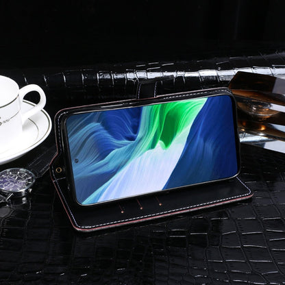 For Infinix Note 10 idewei Crocodile Texture Horizontal Flip Leather Case with Holder & Card Slots & Wallet(Black)