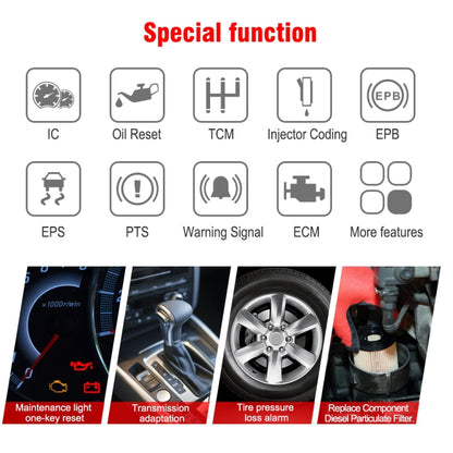 Instrument de diagnostic de panne de testeur de batterie plomb-acide 12 V KONNWEI KW460 de voiture 2,8 pouces