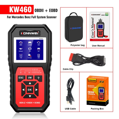 Instrument de diagnostic de panne de testeur de batterie plomb-acide 12 V KONNWEI KW460 de voiture 2,8 pouces
