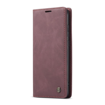 For Xiaomi Redmi Note 8 Pro CaseMe-013 Multifunctional Horizontal Flip Leather Case with Card Slot & Holder & Wallet(Wine Red)