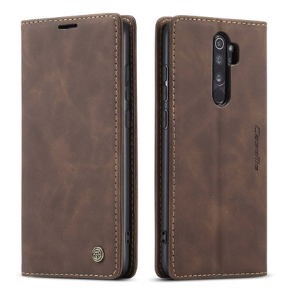 For Xiaomi Redmi Note 8 Pro CaseMe-013 Multifunctional Horizontal Flip Leather Case with Card Slot & Holder & Wallet(Coffee)
