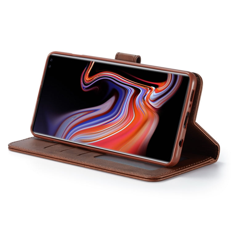 For Galaxy S10 LC.IMEEKE Calf Texture Horizontal Flip Leather Case, with Holder & Card Slots & Wallet(Rose Red)