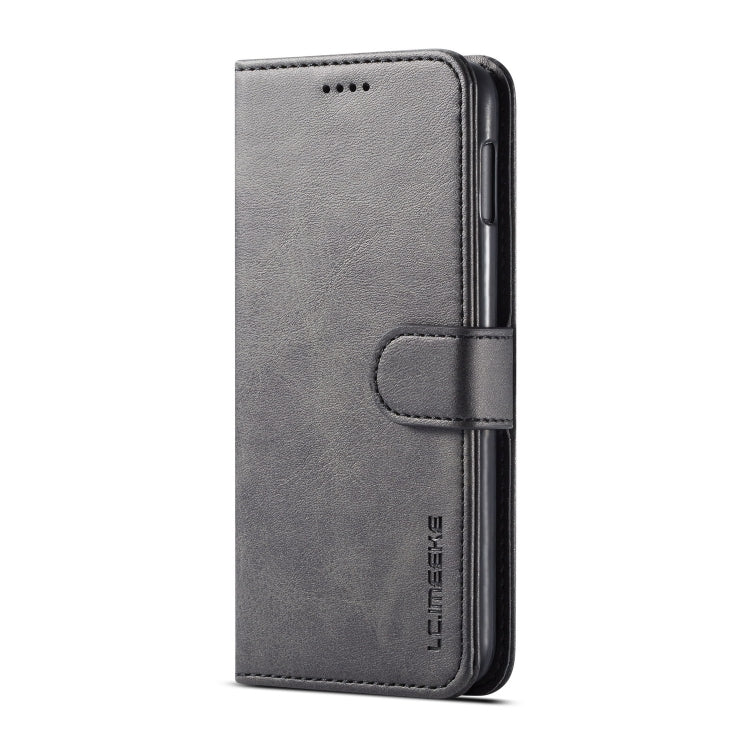 For Galaxy S10e LC.IMEEKE Calf Texture Horizontal Flip Leather Case, with Holder & Card Slots & Wallet(Brown)