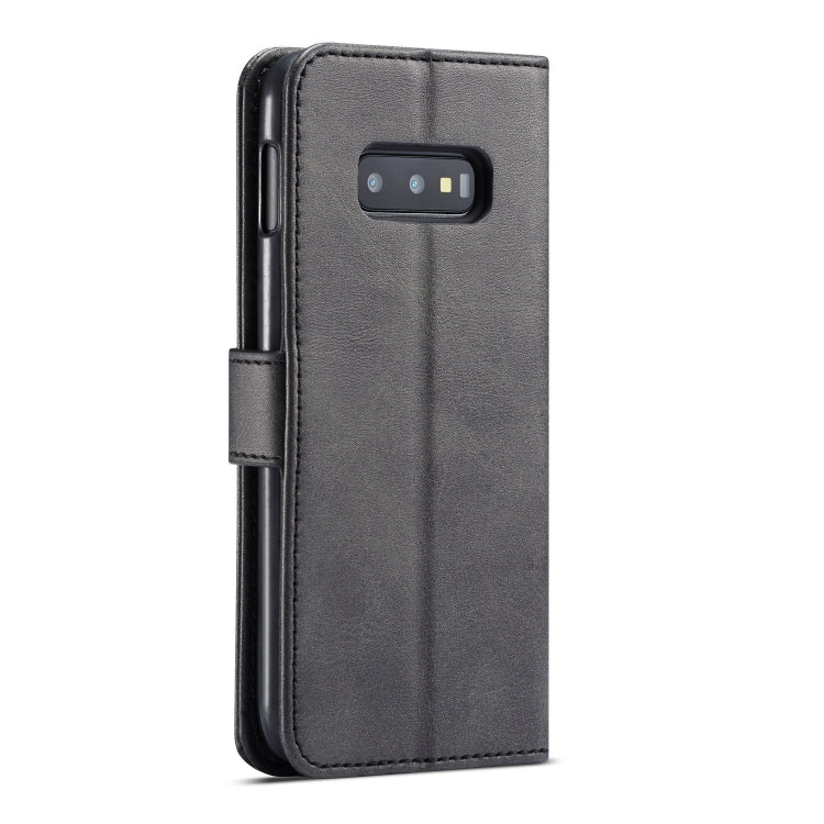 For Galaxy S10e LC.IMEEKE Calf Texture Horizontal Flip Leather Case, with Holder & Card Slots & Wallet(Brown)