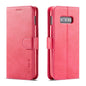 For Galaxy S10e LC.IMEEKE Calf Texture Horizontal Flip Leather Case, with Holder & Card Slots & Wallet(Rose Red)
