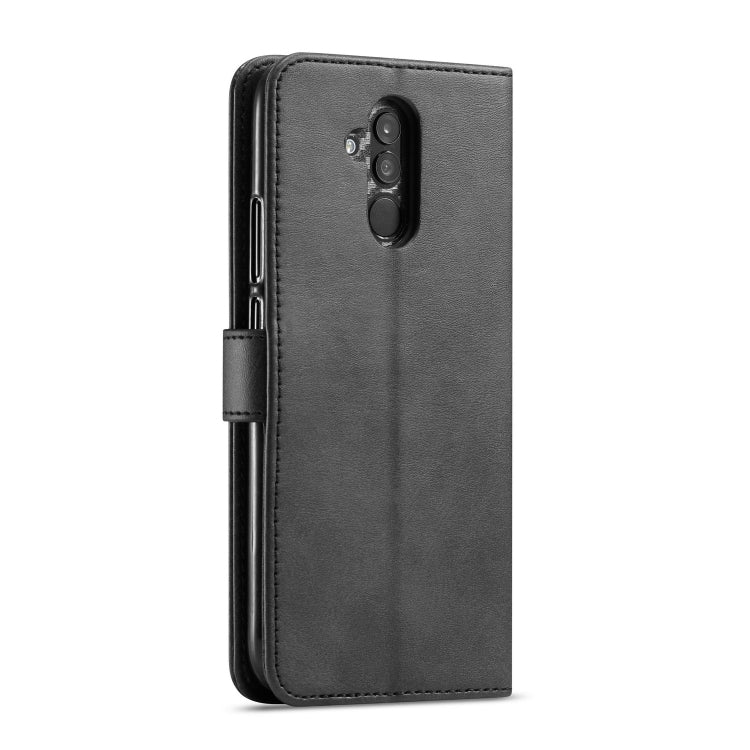 For Huawei Mate 20 Lite / Maimang 7 LC.IMEEKE Calf Texture Horizontal Flip Leather Case, with Holder & Card Slots & Wallet(Black)