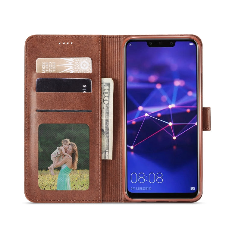 For Huawei Mate 20 Lite / Maimang 7 LC.IMEEKE Calf Texture Horizontal Flip Leather Case, with Holder & Card Slots & Wallet(Black)