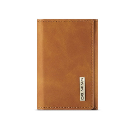 DG.MING M1 Series 3-Fold Multi Card Wallet(Brown)