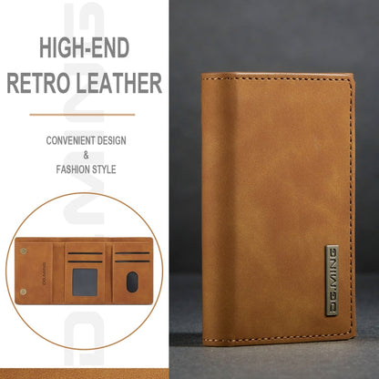 DG.MING M1 Series 3-Fold Multi Card Wallet(Brown)