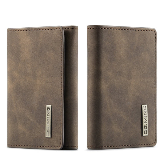 DG.MING M1 Series 3-Fold Multi Card Wallet(Coffee)
