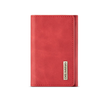 DG.MING M1 Series 3-Fold Multi Card Wallet(Red)