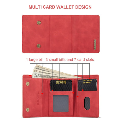 DG.MING M1 Series 3-Fold Multi Card Wallet(Red)