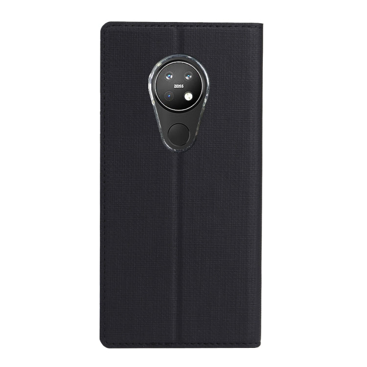 For Nokia 6.2 & 7.2 ViLi Shockproof TPU + PU Horizontal Flip Protective Case with Card Slot & Holder(Black)