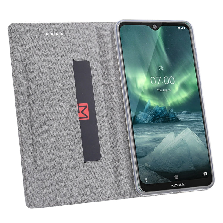 For Nokia 6.2 & 7.2 ViLi Shockproof TPU + PU Horizontal Flip Protective Case with Card Slot & Holder(Black)