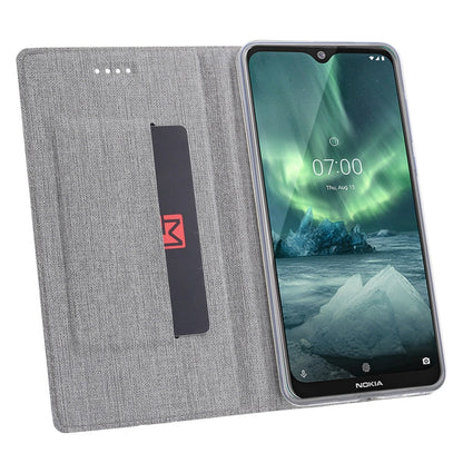 For Nokia 6.2 & 7.2 ViLi Shockproof TPU + PU Horizontal Flip Protective Case with Card Slot & Holder(Black)