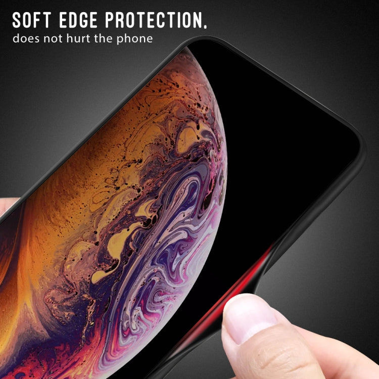 For iPhone SE 2022 / SE 2020 / 8 / 7 Texture Gradient Glass Protective Case(Red)