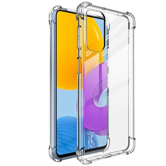 For Samsung Galaxy M52 5G imak All-inclusive Shockproof Airbag TPU Phone Case with Screen Protector(Transparent)