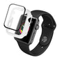 Coque de protection antichoc en PC IMAK avec film de verre trempé pour Apple Watch Series 3 & 2 & 1 42 mm (blanc)