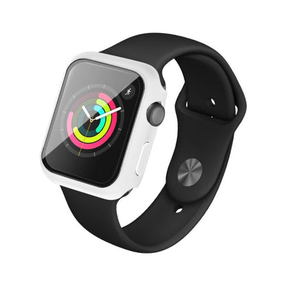 Coque de protection antichoc en PC IMAK avec film de verre trempé pour Apple Watch Series 3 & 2 & 1 42 mm (blanc)