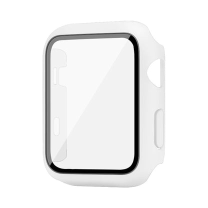 Coque de protection antichoc en PC IMAK avec film de verre trempé pour Apple Watch Series 3 & 2 & 1 42 mm (blanc)