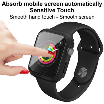Coque de protection antichoc en PC IMAK avec film de verre trempé pour Apple Watch Series 3 & 2 & 1 42 mm (blanc)