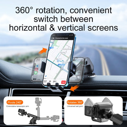 Support de téléphone de voiture pour tableau de bord JOYROOM JR-ZS283 (Noir)