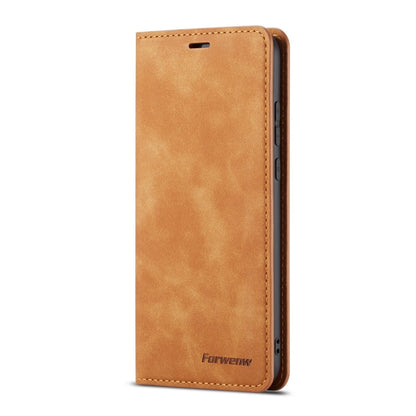 For Huawei P20 Pro Forwenw Dream Series Oil Edge Strong Magnetism Horizontal Flip Leather Case with Holder & Card Slots & Wallet & Photo Frame(Brown)