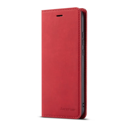 For Huawei P20 Lite Forwenw Dream Series Oil Edge Strong Magnetism Horizontal Flip Leather Case with Holder & Card Slots & Wallet & Photo Frame(Red)