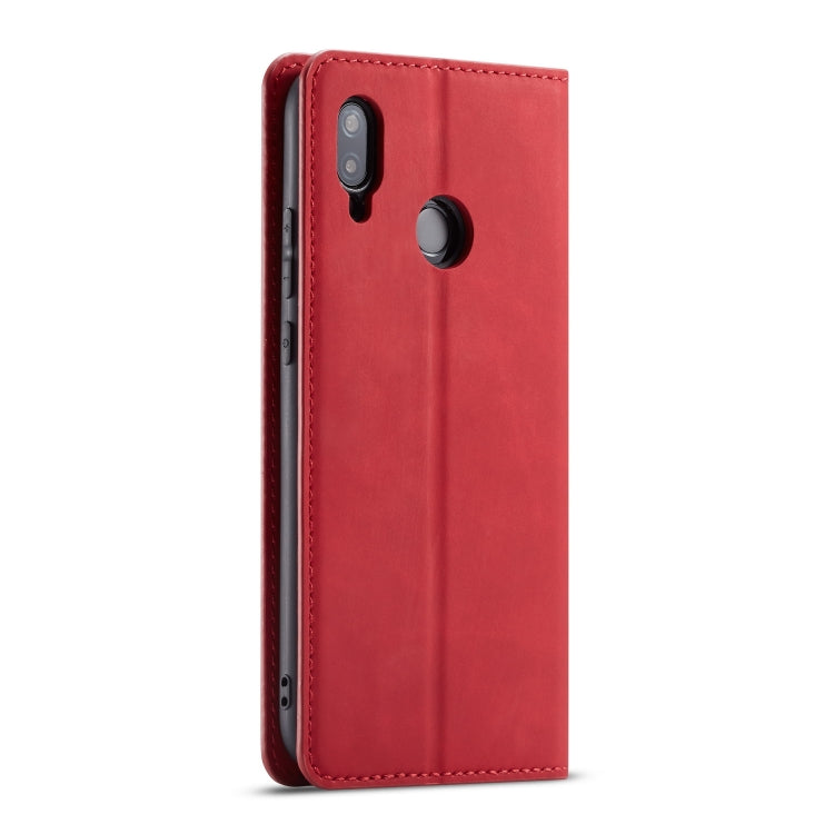 For Huawei P20 Lite Forwenw Dream Series Oil Edge Strong Magnetism Horizontal Flip Leather Case with Holder & Card Slots & Wallet & Photo Frame(Red)