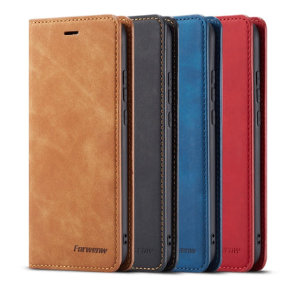 For Huawei P20 Lite Forwenw Dream Series Oil Edge Strong Magnetism Horizontal Flip Leather Case with Holder & Card Slots & Wallet & Photo Frame(Red)
