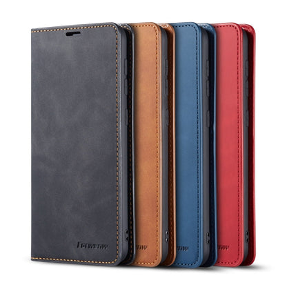 For Galaxy A10 / M10 Forwenw Dream Series Oil Edge Strong Magnetism Horizontal Flip Leather Case with Holder & Card Slots & Wallet & Photo Frame(Black)