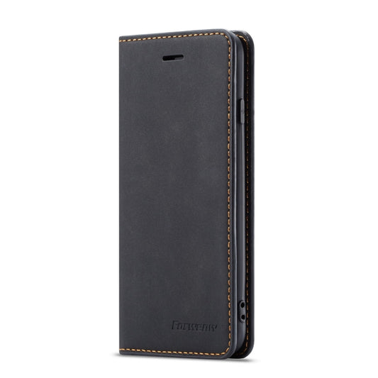 For iPhone SE 2022 / SE 2020 / 8 / 7 Forwenw Dream Series Oil Edge Strong Magnetism Horizontal Flip Leather Case with Holder & Card Slots & Wallet & Photo Frame(Black)