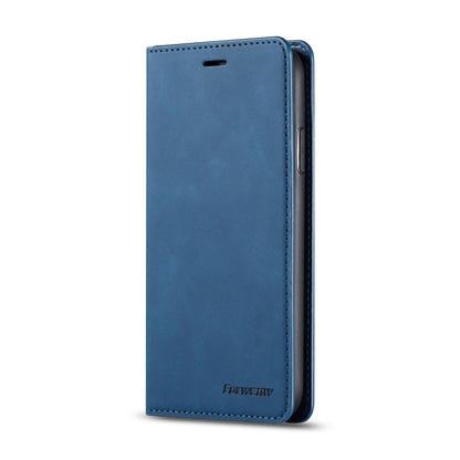 For iPhone 11 Forwenw Dream Series Oil Edge Strong Magnetism Horizontal Flip Leather Case with Holder & Card Slots & Wallet & Photo Frame(Blue)