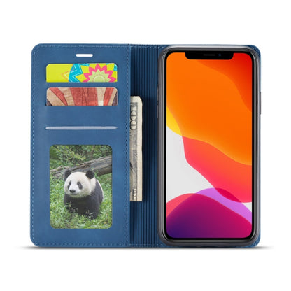 For iPhone 11 Forwenw Dream Series Oil Edge Strong Magnetism Horizontal Flip Leather Case with Holder & Card Slots & Wallet & Photo Frame(Blue)