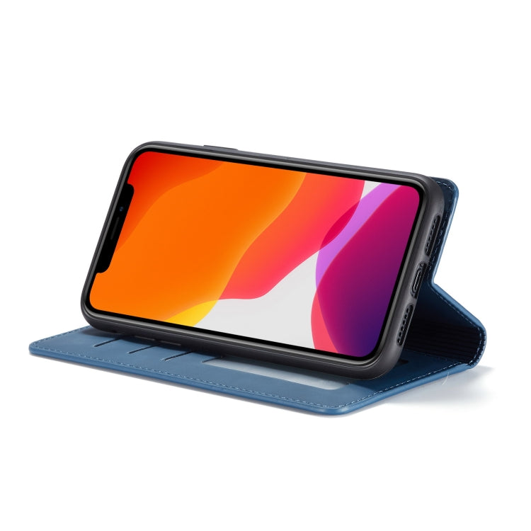 For iPhone 11 Forwenw Dream Series Oil Edge Strong Magnetism Horizontal Flip Leather Case with Holder & Card Slots & Wallet & Photo Frame(Blue)