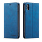For iPhone XR Forwenw Dream Series Oil Edge Strong Magnetism Horizontal Flip Leather Case with Holder & Card Slots & Wallet & Photo Frame(Blue)