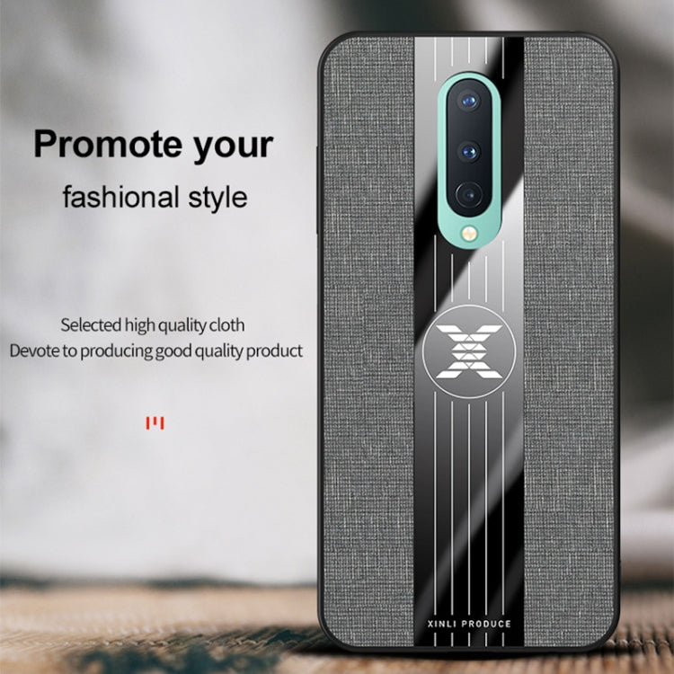 For OnePlus 8 XINLI Stitching Cloth Texture Shockproof TPU Phone Case(Red)