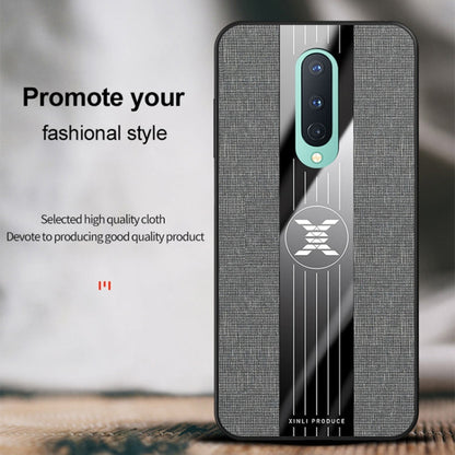 For OnePlus 8 XINLI Stitching Cloth Texture Shockproof TPU Phone Case(Red)
