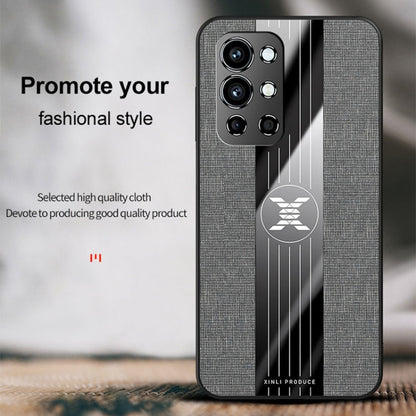 For OnePlus 9R XINLI Stitching Cloth Texture Shockproof TPU Phone Case(Red)