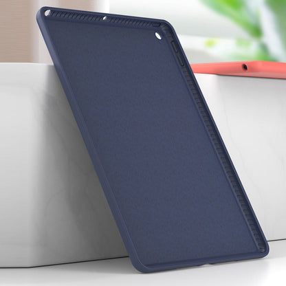 For iPad 10.2 2021 / 2020 / 2019 Mutural Silicone Microfiber Tablet Case(Sky Blue)