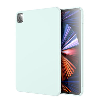 Pour iPad Pro 11 pouces 2022 / 2021 / 2020 Étui pour tablette en silicone microfibre Mutural (bleu ciel)