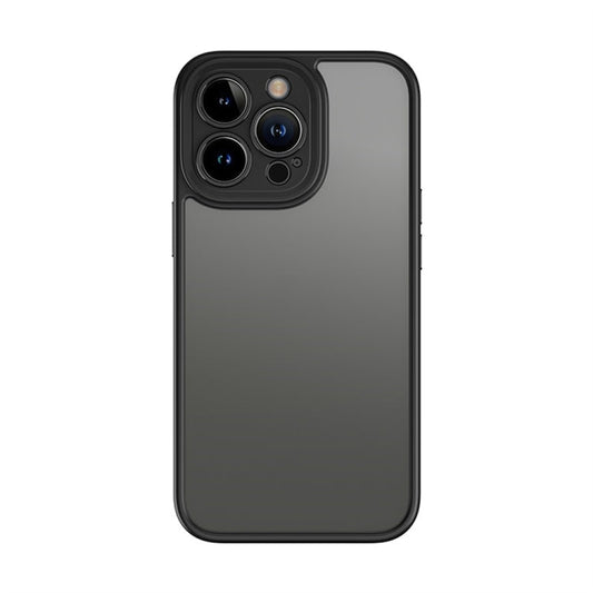 Pour iPhone 13 Pro Coque de Téléphone ROCK U-shield PC+TPU Effet Peau (Noir)