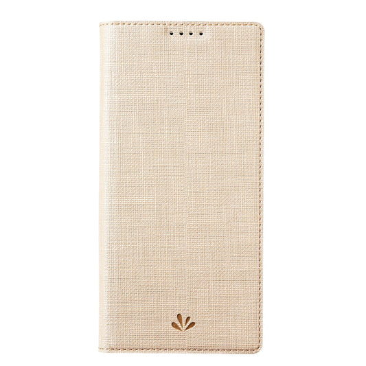Pour Xiaomi Redmi Note 11 Pro Étui de Téléphone en Cuir à Rabat Magnétique Anti-choc Série ViLi DMX (Or)