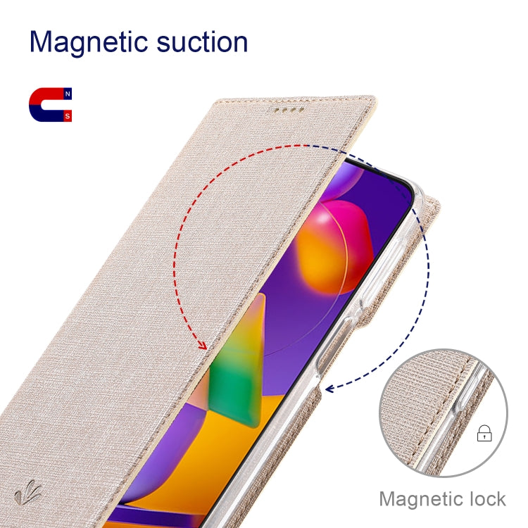 For Xiaomi Redmi Note 11 Pro ViLi DMX Series Shockproof Magnetic Flip Leather Phone Case(Gold)