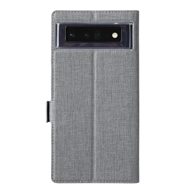 For Google Pixel 6 ViLi K Series Magnetic Buckle Horizontal Flip Leather Phone Case(Grey)