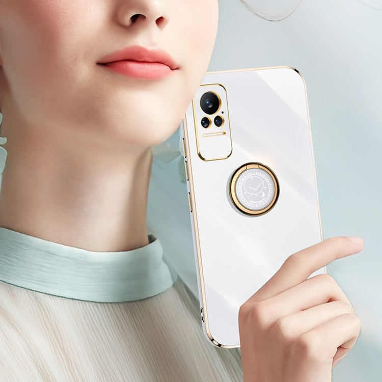 For Xiaomi Civi XINLI 6D Plating Phone Case with Ring Holder(Black)