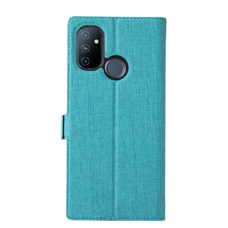 For OnePlus Nord N100 ViLi K Series Shockproof Magnetic Buckle Leather Phone Case(Blue)